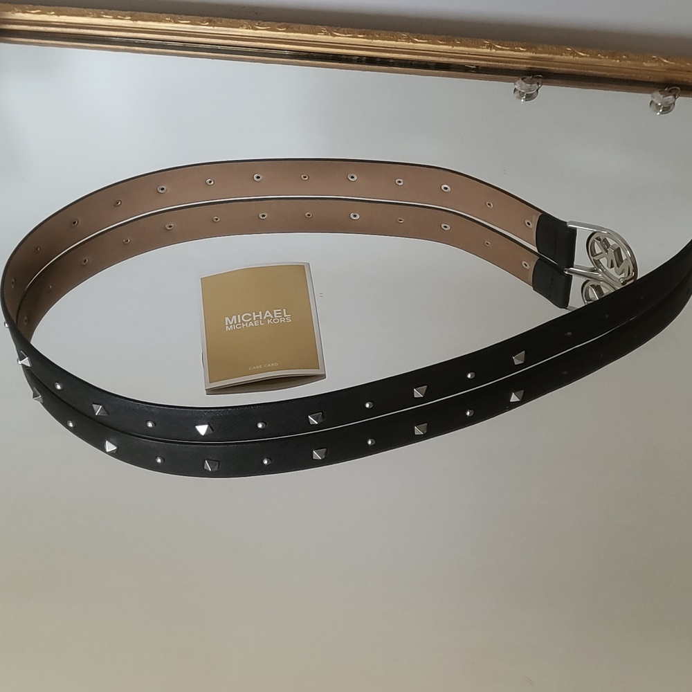 Michael Kors Black Studded Woman's Belt